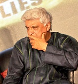 A serious-looking Javed Akhtar