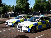 South Wales Police vehicles pictured in 2012