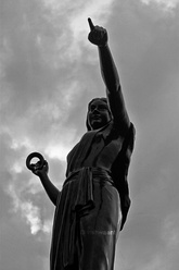 Kaṇṇaki (above) is the central character of the Cilappatikāram epic. Statues, reliefs and temple iconography of Kannaki are found particularly in Tamil Nadu and Kerala.