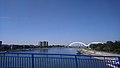 New Žeželj Bridge from Varadin Bridge, August 2018