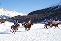 Polo sobre nieve, la principal variante del polo en césped.