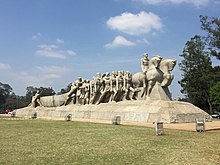 Monumento a las Bandeiras, en homenaje e los Bandeirantes