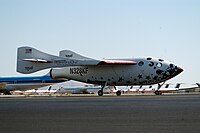 The X-15 pulling away from its drop launch plane