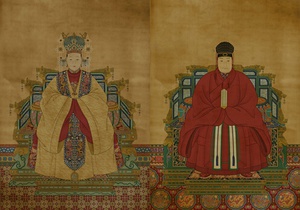 Portraits of Emperor Wanli and Empress Xiaoduanxian