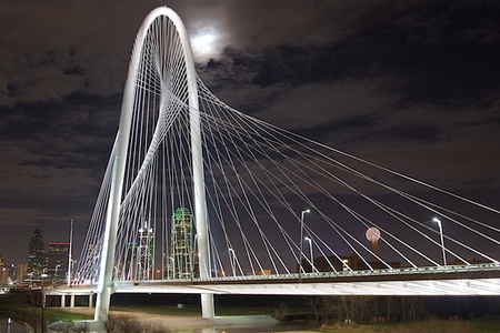 Margaret Hunt Hill Bridge in Dallas, Texas (2012)