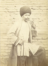 Tatar (later known as Azerbaijani) man in typical clothing. The second half of the 19th century.