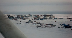 Eek, Alaska, from a bush plane