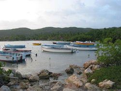 Boats in San Jacinto Sector in Guánica barrio-pueblo