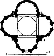 Templo de Santa María de la Consolación de Todi.[23]​ Planta centralizada.