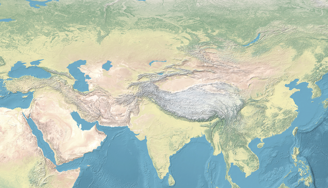 Qin dynasty is located in Continental Asia