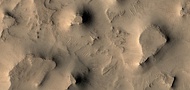 Color view of mesas, as seen by HiRISE under HiWish program