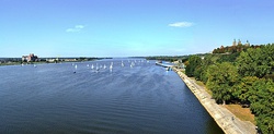 Vistula River in the vicinity of Płock, Poland