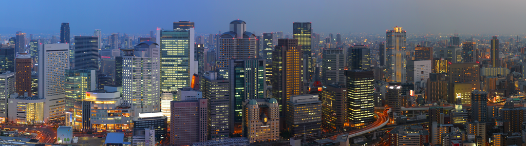  Osaka skyline at night from Umeda Sky Building (2016)