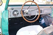 1966 Bronco convertible, panel de instrumentos