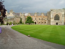 Wells Cathedral in the Somerset countryside