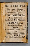 Lithuanian (Lingwa Lietowia) was mentioned as one of the languages of the participants of the Council of Constance in a 15th century chronicle by Ulrich of Richenthal.