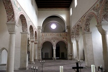 Romanesque basilica of nowadays Lutheran Bursfelde Abbey in Germany