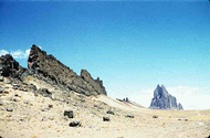 Dikes near Shiprock, New Mexico