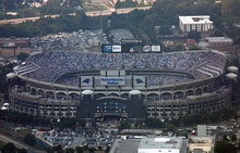 Bank of America Stadium in Charlotte, home of the Carolina Panthers and Charlotte FC