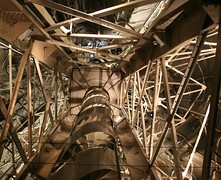 Estructura interna de la Estatua de la Libertad, Nueva York.