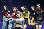 Collage con algunos de los grupos de K-pop que más han trascendido a nivel mundial. En sentido horario desde arriba a la izquierda: BTS, Blackpink, EXO, y Twice.