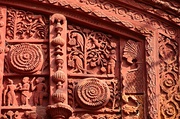 Terracotta relief at Vrindabana Chandra temple