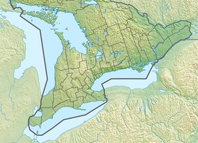 Map showing the location of Egan Chutes Provincial Nature Reserve