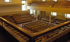 The Great Friends Meeting House in Newport, Rhode Island was built in 1699 and hosted the New England Yearly Meeting until 1905