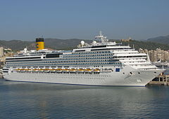 MS Costa Concordia in Palma, Majorca in 2011