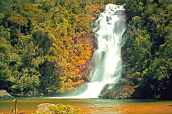 The Santo Isidro Waterfall (in São José do Barreiro) in the Serra da Bocaina National Park, the only national park in the state of São Paulo