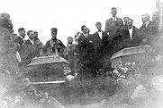 Funeral of Nick Spanudakhis and an unidentified miner