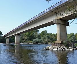 The Imphy bridge across the Loire