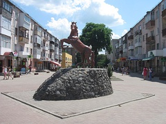 Horse statue in the downtown