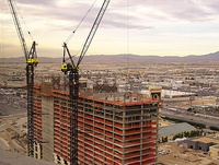 Spa Tower during construction (February 2004)