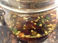 Dipping sauce made from patis with siling labuyo peppers