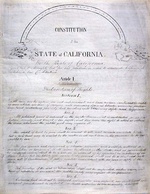 The Constitution of California was written in both English (left) and Spanish (right) by both American and Californio delegates.