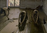 The Floor Scrapers; by Gustave Caillebotte; 1875; oil on canvas; 1 x 1.54 m; Musée d'Orsay[218]