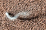 Dust devil on Mars (MGS)