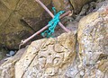 Votives at St Ninian's Cave entrance