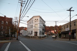 Intersection of East Crafton, Noble and Dinsmore Avenues in Crafton, PA.