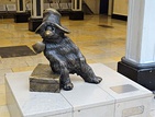 Paddington Bear statue at London Paddington station