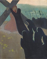 Maurice Denis, Le Calvaire (Climbing to Calvary) (1889), Musée d'Orsay