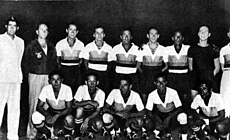 Selección ecuatoriana en sus diferentes participaciones del Campeonato Sudamericano en los años 40 (equipo de 1942, 1945 y 1947).