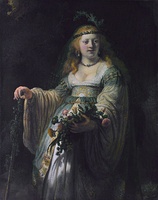 Saskia como Flora, 1635