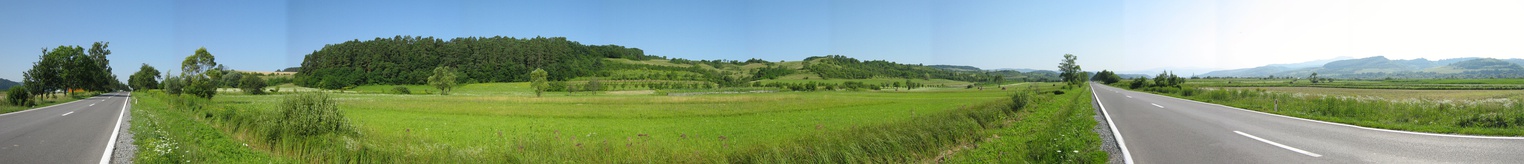  The valley of the Târnava Mică river at Chibed