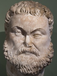 Head from a statue of the emperor Diocletian