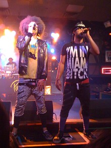 LMFAO performing in Fort Wayne, Indiana, in 2009