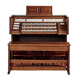 A typical modern console organ (Johannus Sweelinck 35)