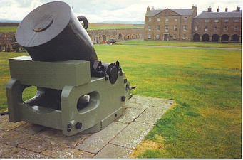 A 13-inch smooth bore mortar could fire – at a fixed angle of 45 degrees – a shell weighing 200 lb (91 kg) up to 2,900 yd (2,700 m) using 9 lb (4.1 kg) of black powder