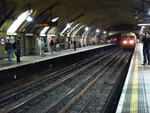 Broad Green station, Liverpool, England, shown in 1962, opened in 1830, is the oldest station site in the world still in use as a passenger station.